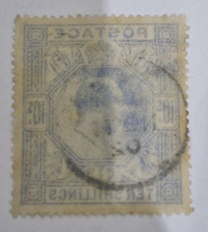 Awesome find!!! 1902 King Edward VII 10 shilling stamp - used