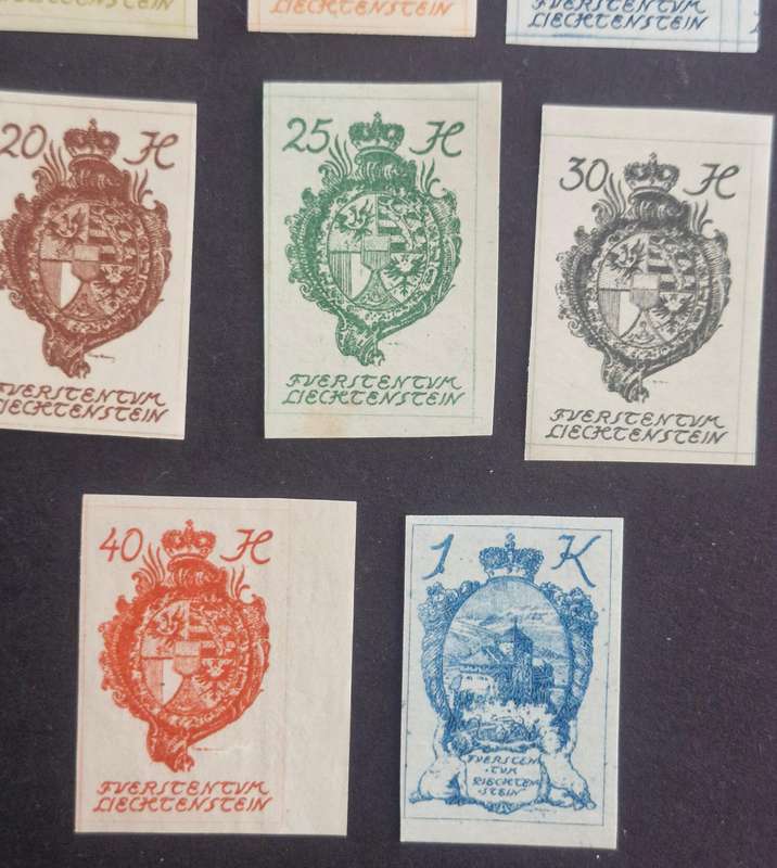 Lovely selection of Liechtenstein stamps from 1912 onwards - mostly mint with some used.