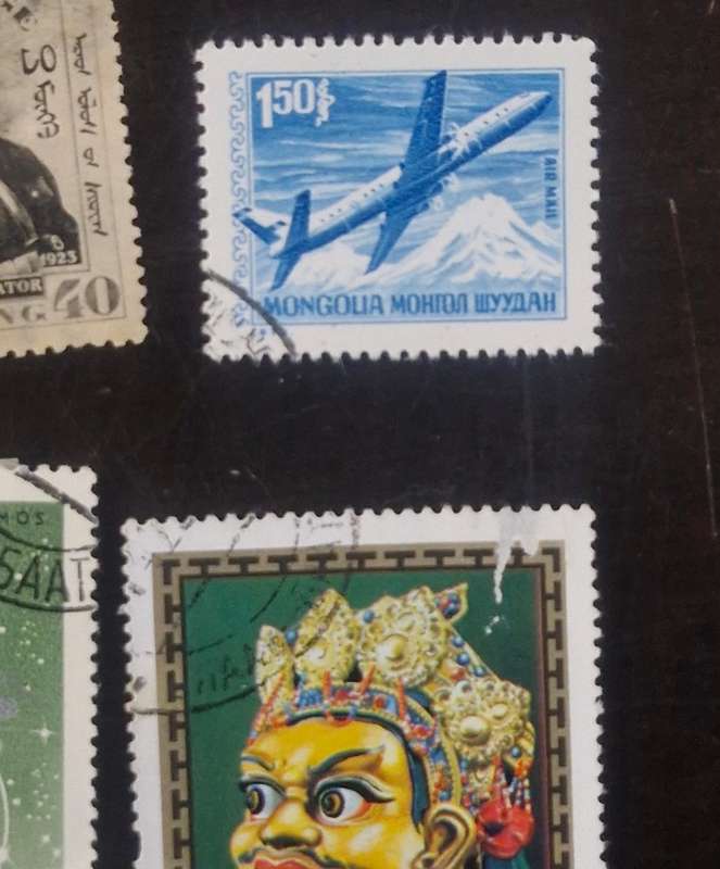 Selection of stamps from Mongolia