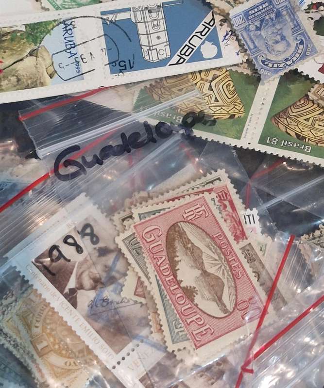 Lucky packet of Semi sorted South American stamps - 1800s to more recent