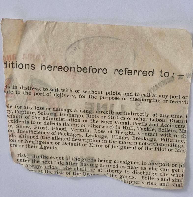 Interesting 1919 Manila Phillipines Island 10c Documentary Revenue stamp on piece