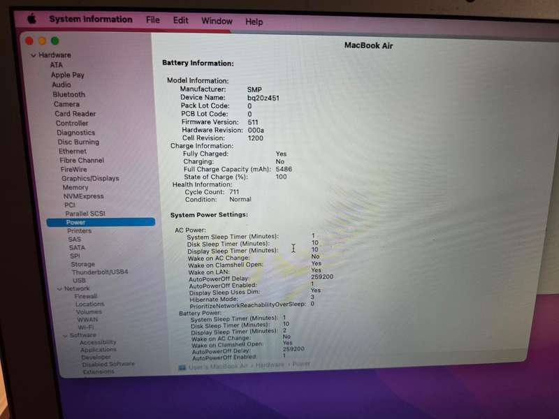 13" MacBook Air 2015 1.6 GHz Core i5 / 8gb / 250Gb SSD