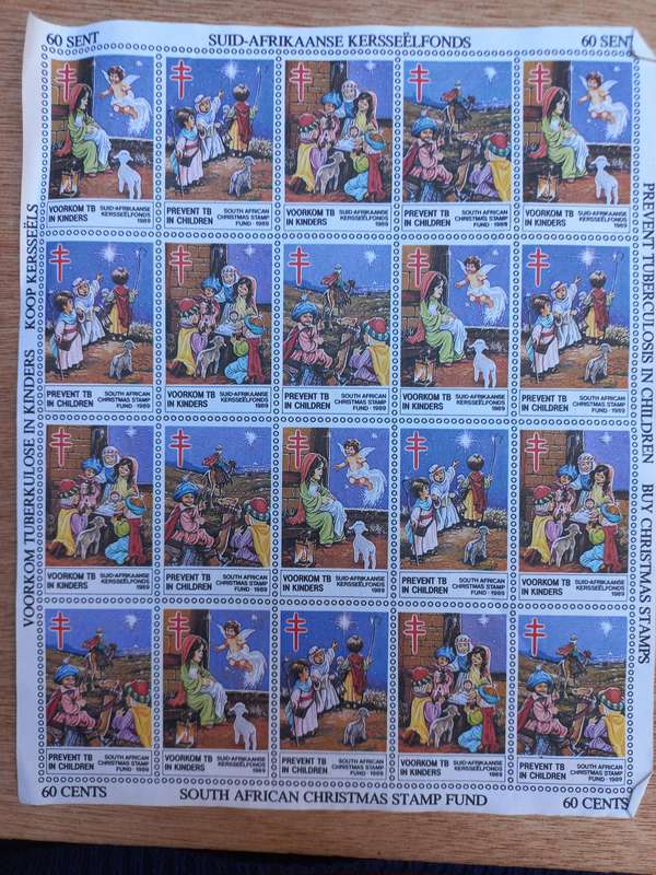 South African Christmas stamps 1989