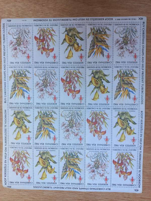 South African Christmas stamps 1982