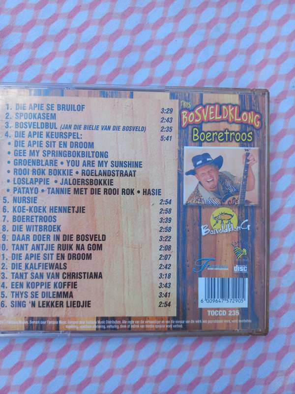 THYS DIE BOSVELDKLONG  SE EK BOERETROOS CD