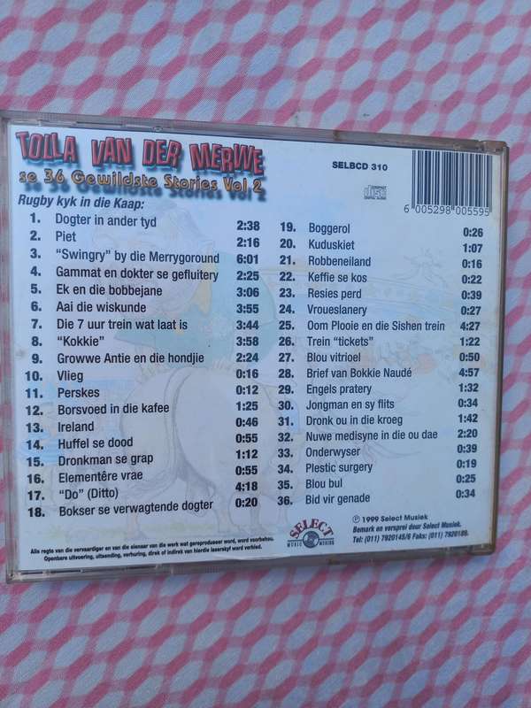 TOLLA VAN DER MERWE CD