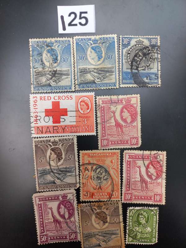 Stamps of  UGANDA, KENIA , TANGANYIKA
