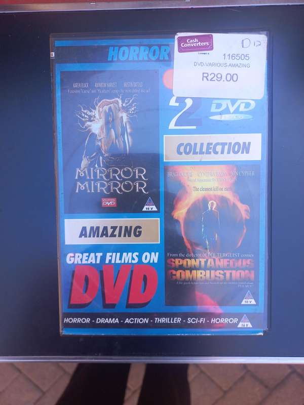 HORROR PACK , MIRROR, MIRROR// SPONTANEOUS COMBUSTION 2DVD