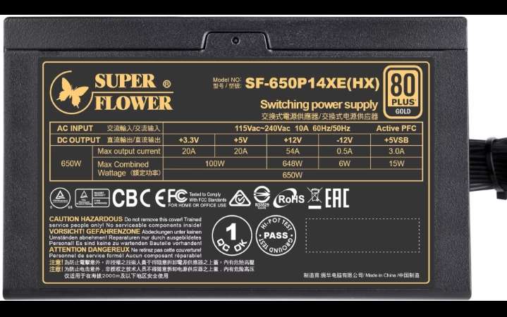 Super Flower Legion HX 650W 80 Plus GOLD