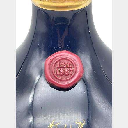GLENFIDDICH 18 YEARS OLD  ANCIENT RESERVE  BLUE CERAMIC DECANTER