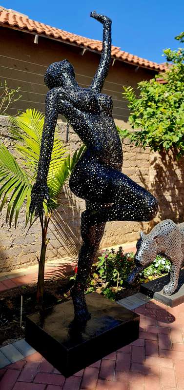 Ballerina Dancer Metal Sculpture