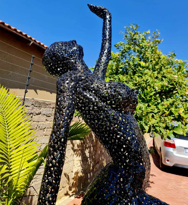 Ballerina Dancer Metal Sculpture