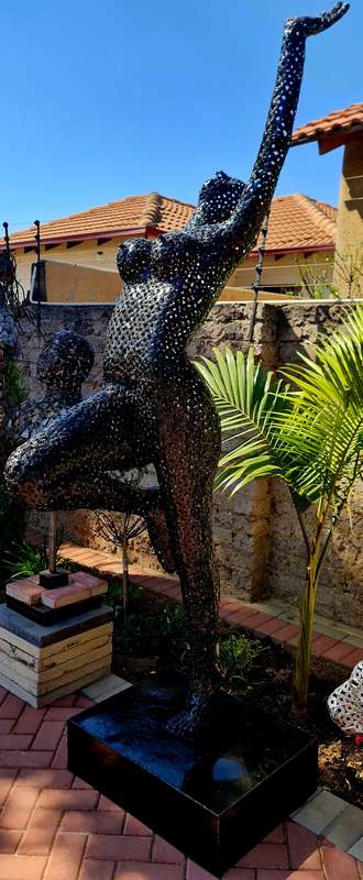 Ballerina Dancer Metal Sculpture