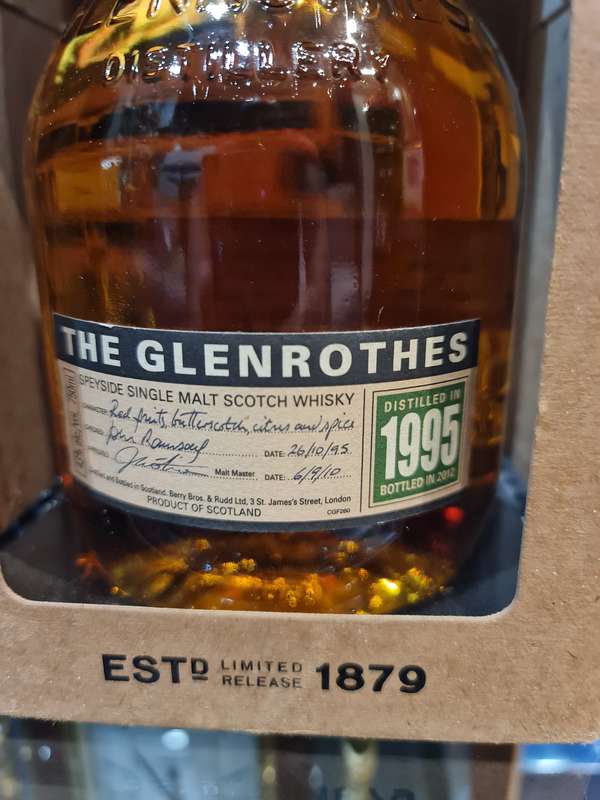 Glenrothes 1995 Speyside Single Malt Scotch Whisky