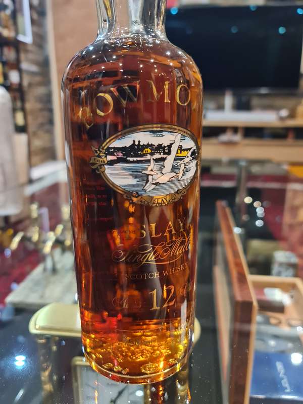 Bowmore 12 Years 1990's Screen Printed Whisky Bottle