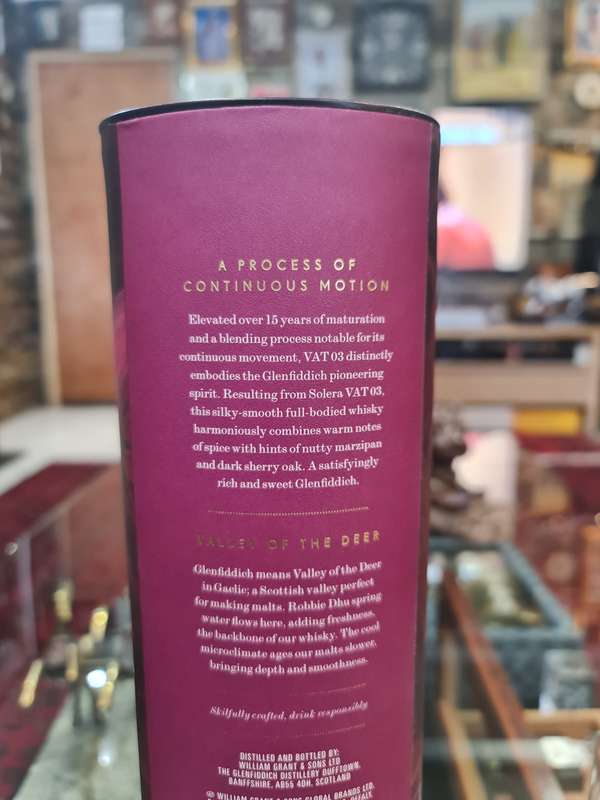 Glenfiddich VAT 03 Perpetual Collection Single Malt Scotch Whisky