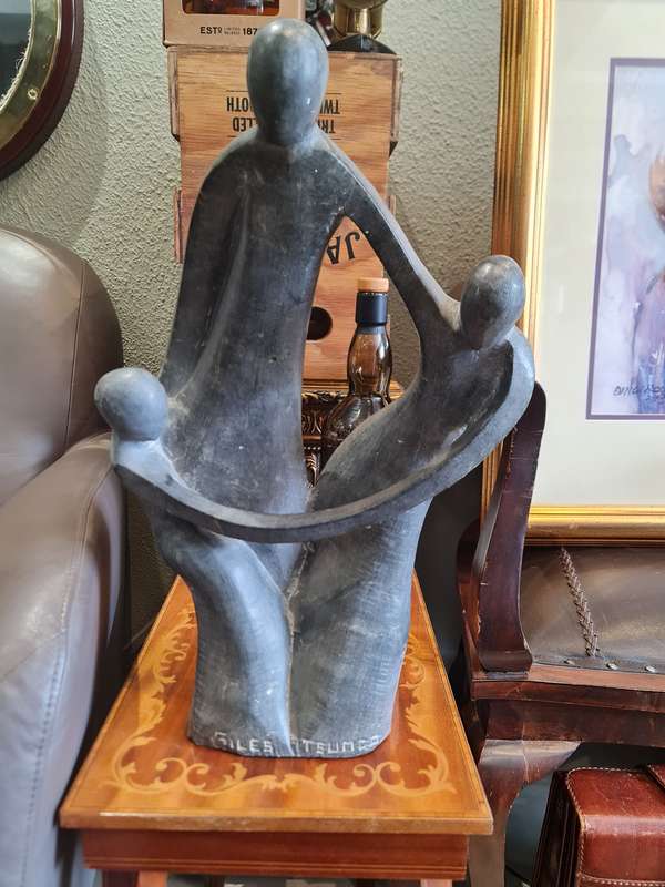 Shona Stone Family Sculpture