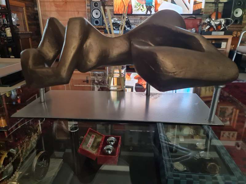 Esther Flowers Reclining Nude Pose Sculpture