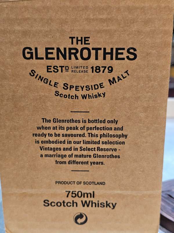 Glenrothes Select Reserve Single Malt Whisky