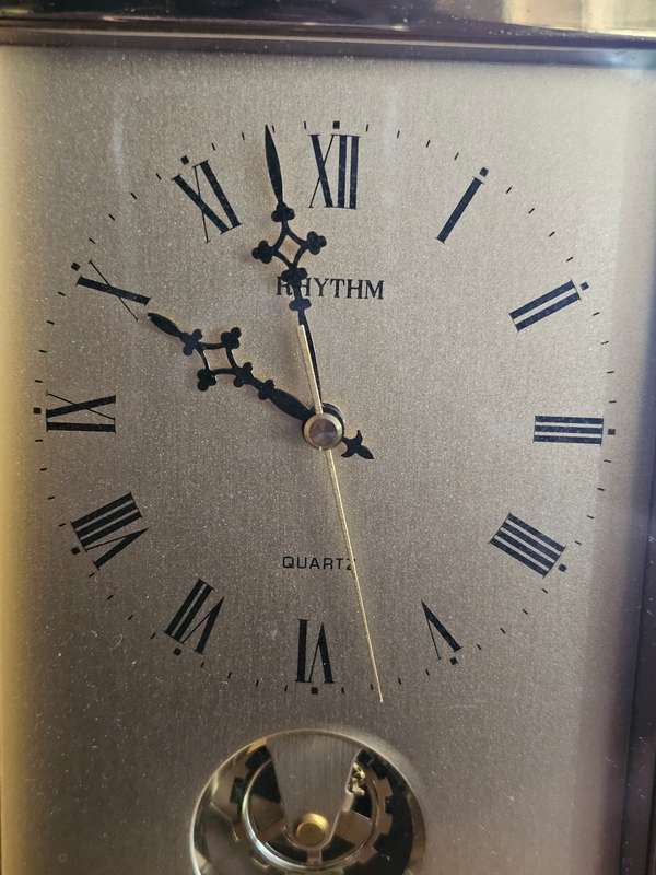 Vintage 1980s Japanese Rhythm Quartz Mantel Clock