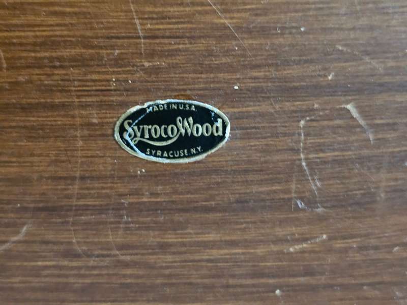 Vintage Syroco Cigar Humidor Wooden Box