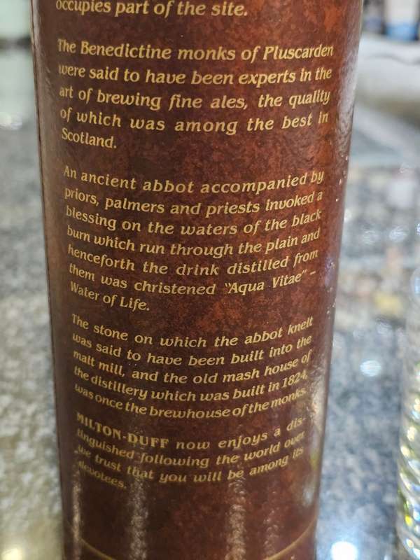 Milton Duff The Glenlivet 12 Year Old 1980s Single Malt Whisky