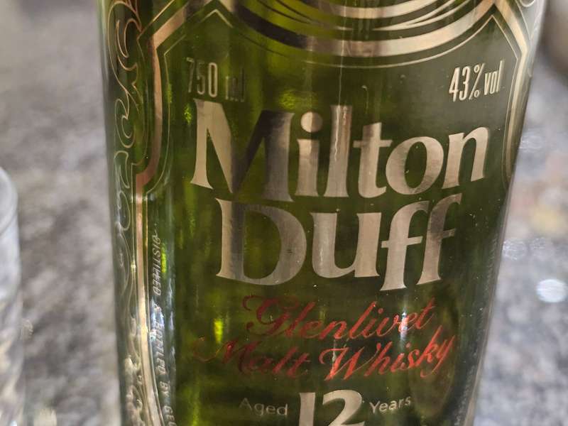 Milton Duff The Glenlivet 12 Year Old 1980s Single Malt Whisky