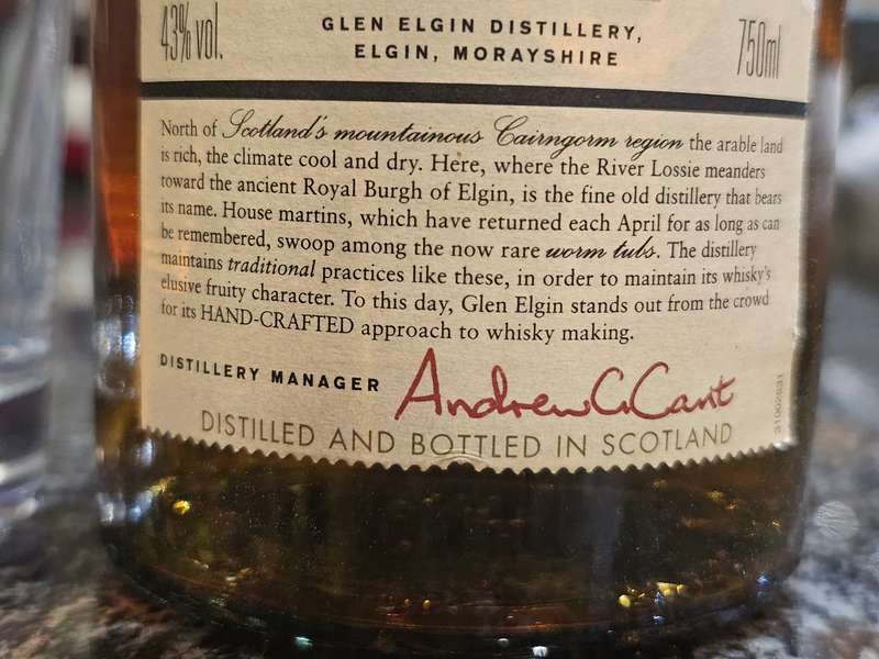 Glen Elgin 12 Year Old Speyside Single Malt