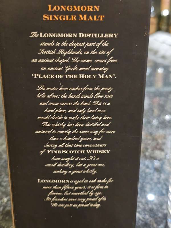 Longmorn 15 Early 2000 bottling Whisky