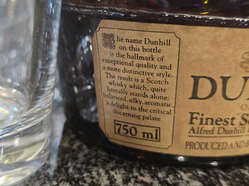 Alfred Dunhill Old Masters Finest Scotch Whisky