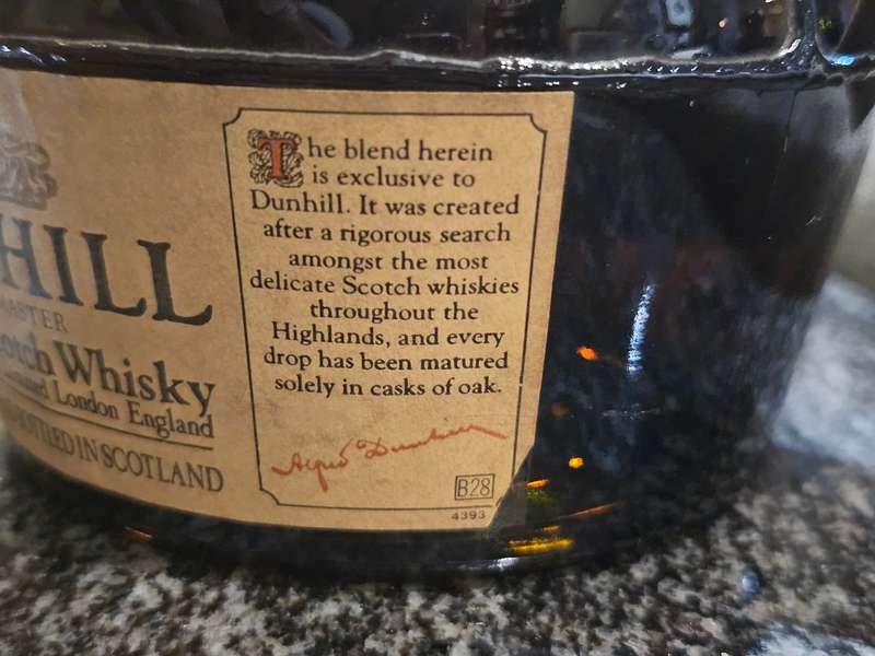 Alfred Dunhill Old Masters Finest Scotch Whisky