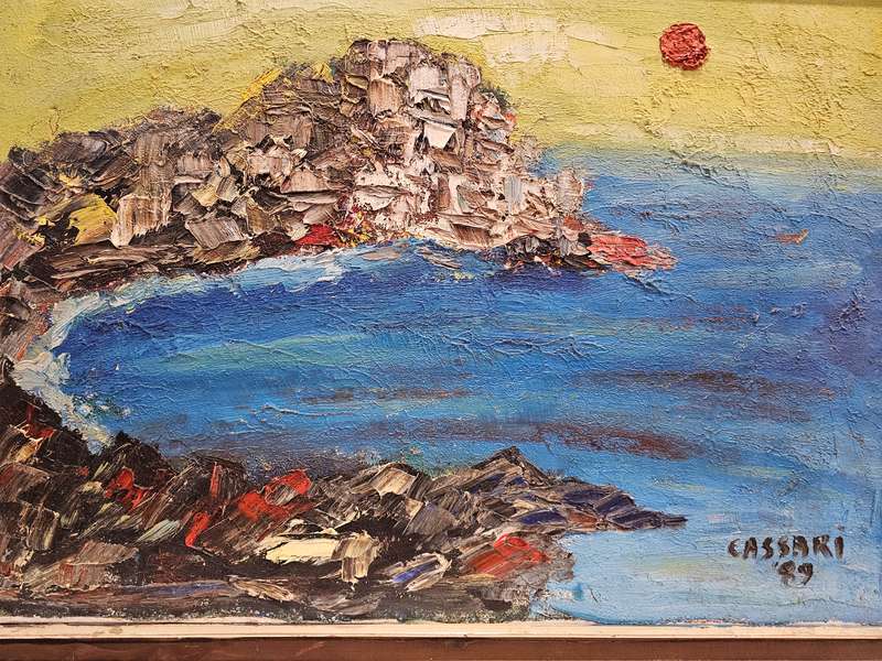 Original Oil on Board Painting By Cassari Dated 1989