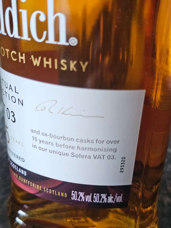 Glenfiddich Perpetual Collection VAT 03 Aged 15 Years