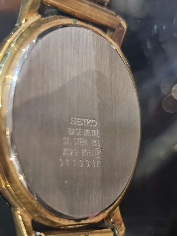 Vintage Seiko Gold with Roman numerals Classic Dress Watch