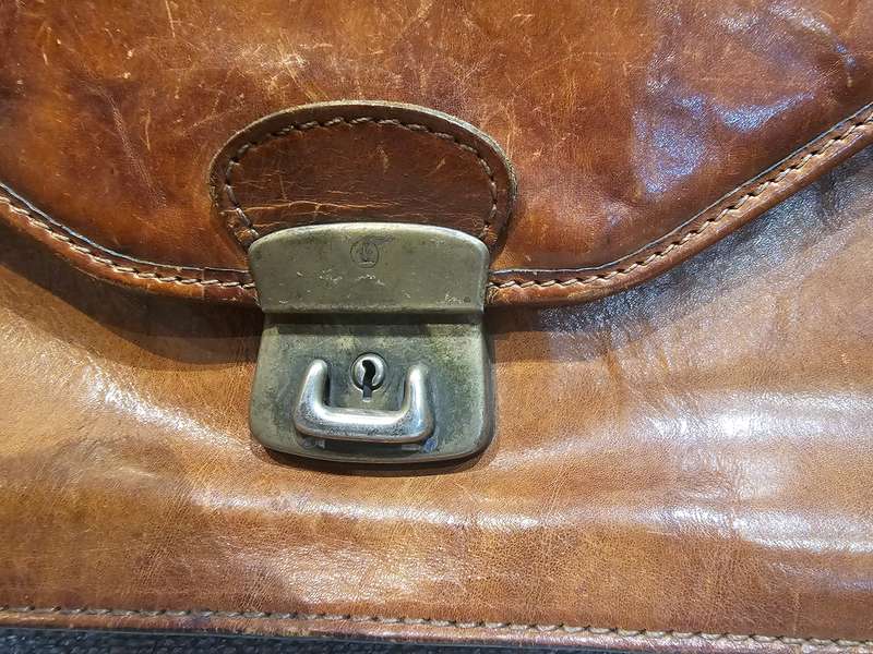 The Trend Vintage Leather Laptop Briefcase Bag
