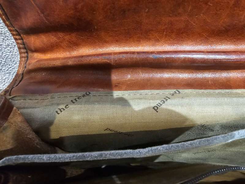 The Trend Vintage Leather Laptop Briefcase Bag