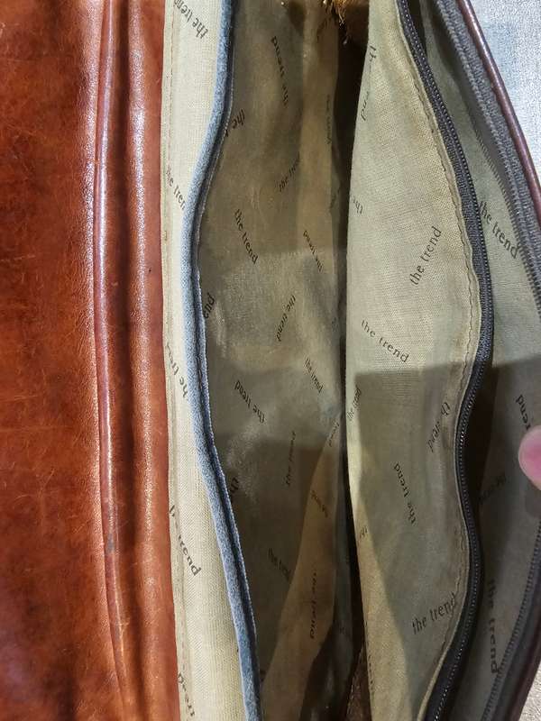 The Trend Vintage Leather Laptop Briefcase Bag
