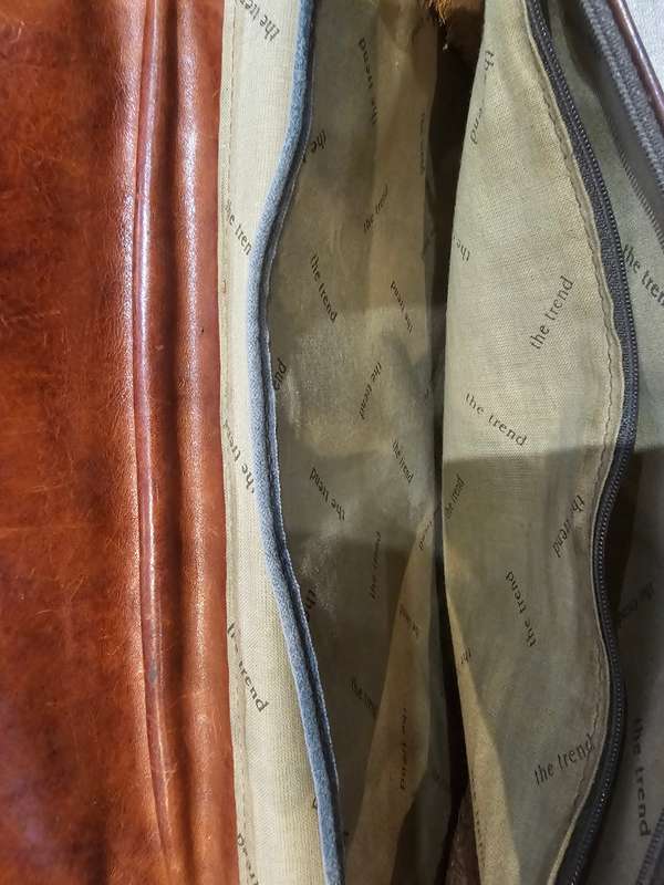 The Trend Vintage Leather Laptop Briefcase Bag