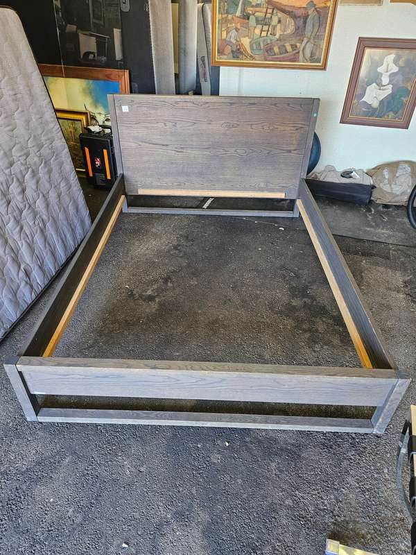 Weylandts Spati Double Sleigh Bed, Single Pedestal, and Chirocare Orthopaedic Mattresses