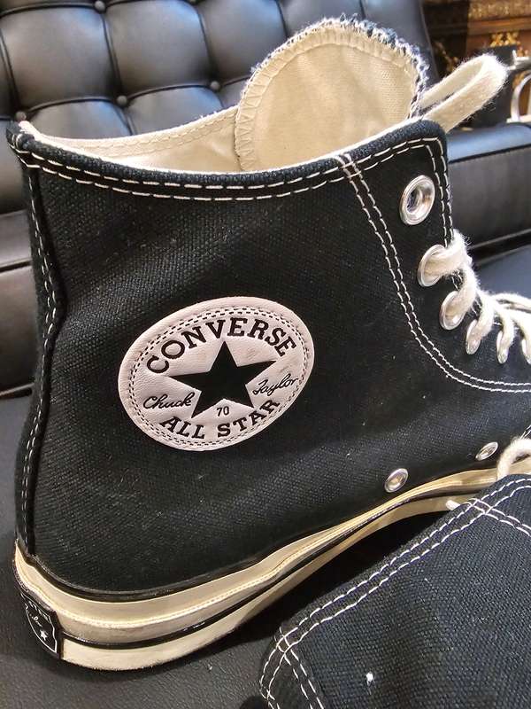 Converse Men's Chuck 70 Hi Canvas Black Sneakers