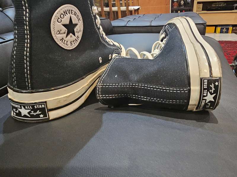 Converse Men's Chuck 70 Hi Canvas Black Sneakers