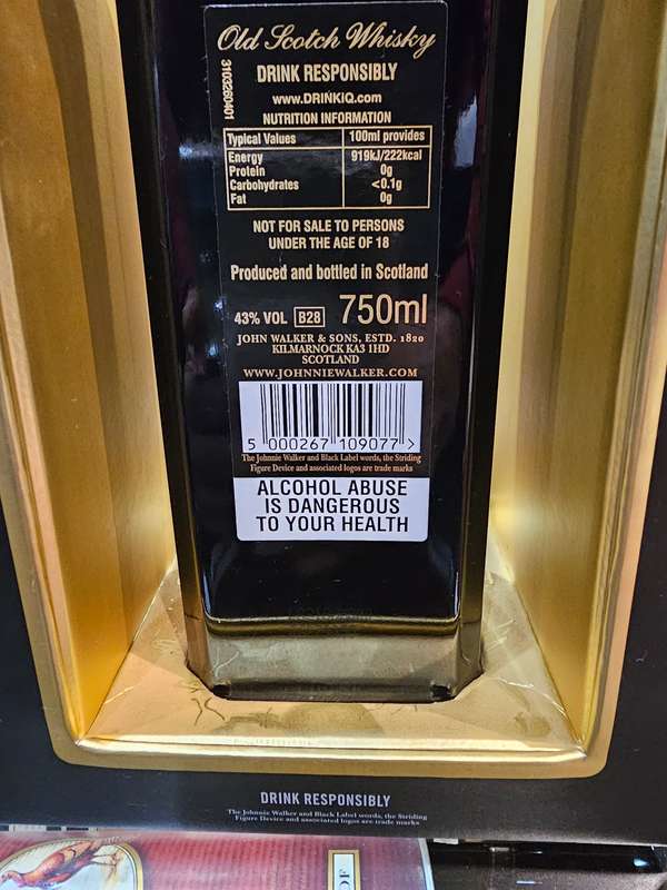 Johnnie Walker Black 12 year 100th Anniversary Edition Whisky