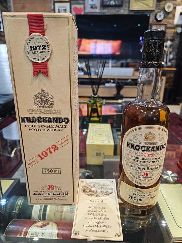 Knockando Pure Single Malt Scotch Whisky 12 Year Old -1972 Vi ntage