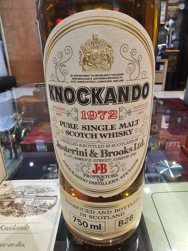 Knockando Pure Single Malt Scotch Whisky 12 Year Old -1972 Vi ntage