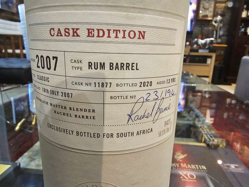 Benriach Cask Edition 2017 Rum Barrel Whisky