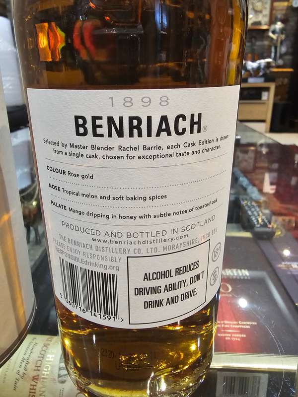 Benriach Cask Edition 2017 Rum Barrel Whisky