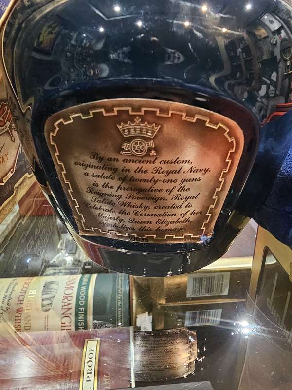 CHIVAS BROTHERS 21 YEAR OLD ROYAL SALUTE SCOTCH WHISKY - FULL AND SEALED - IN VELVET BAG WITH BOX