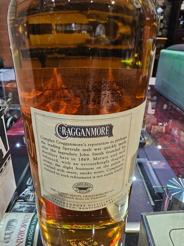 Cragganmore 12 Year Speyside Single Malt Whisky
