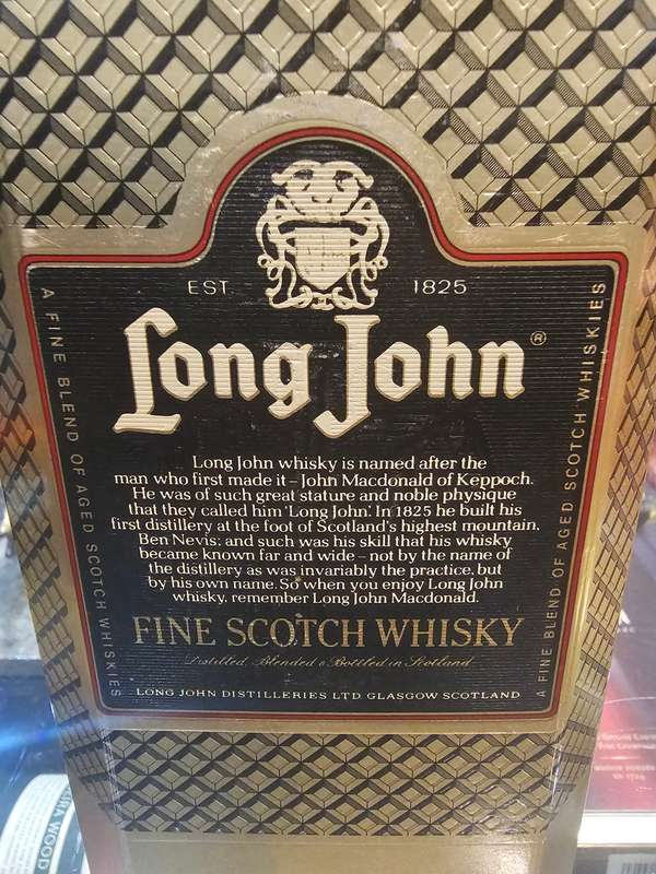 Long John Scotch Whisky 12 Years Old - Bot.70's