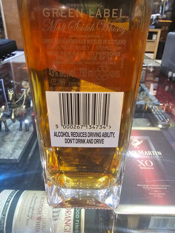Johnnie Walker Green Label 15 Year Malt Whisky